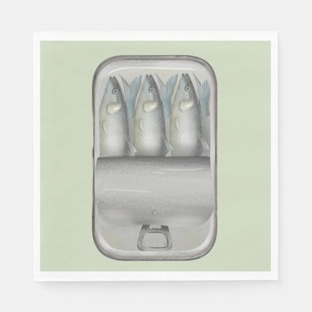 Sardines in a tin napkin (Front)