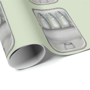 Sardines in a tin wrapping paper