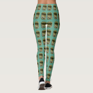 Sardines on Green Leggings