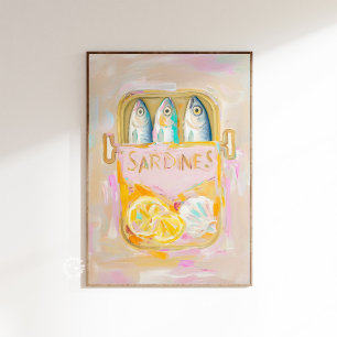 Sardines painting art print