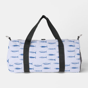 Sardines Pattern Duffle Bag
