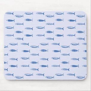 Sardines Pattern Mouse Mat
