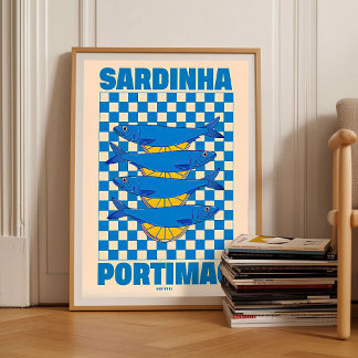 Sardines Print Sardine Tin Vintage Poster Retro Sa