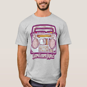 Sardines Rock Funny 80's Stereo T-Shirt