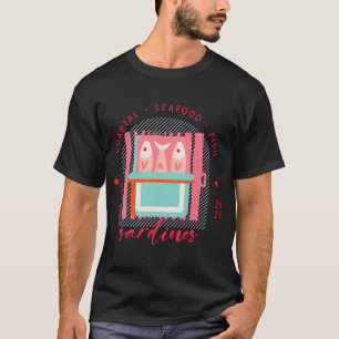 Sardines Seafood Lovers Stamp T-Shirt