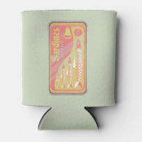Sardines tin Retro poster style