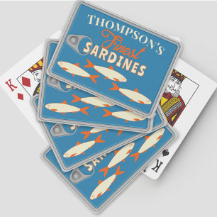 Sardines Tinned Fish Personalised Poker Playing Cards