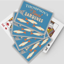 Sardines Tinned Fish Personalized Poker Playing