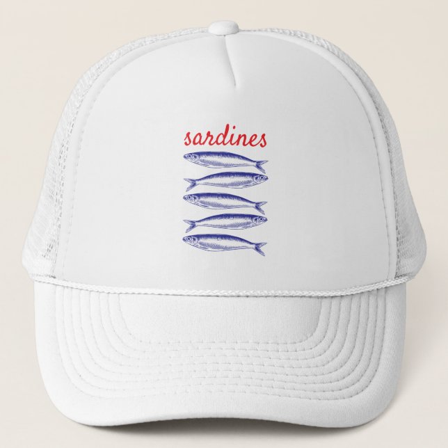 Sardines Trucker Hat (Front)