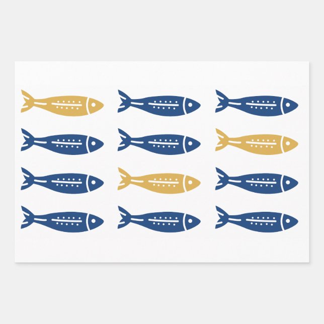 Sardines Wrapping Paper (Front)