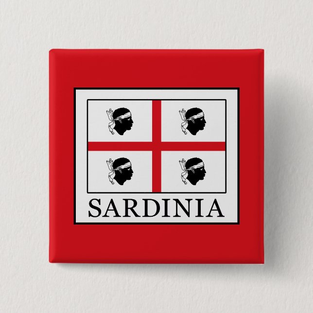 Sardinia 15 Cm Square Badge (Front)