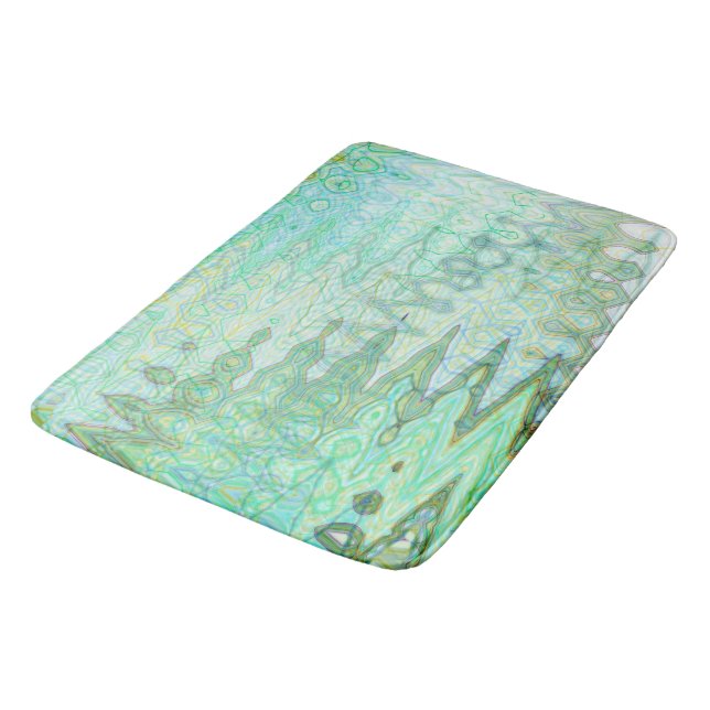 Sardinia Bath Mat Designed by Artist C.L. Brown (Angled)