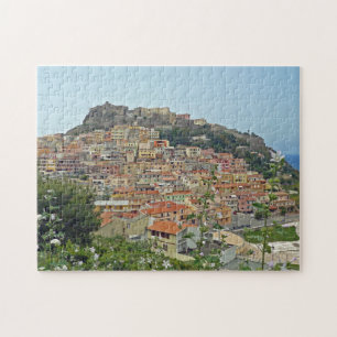 Sardinia Castelsardo view puzzle