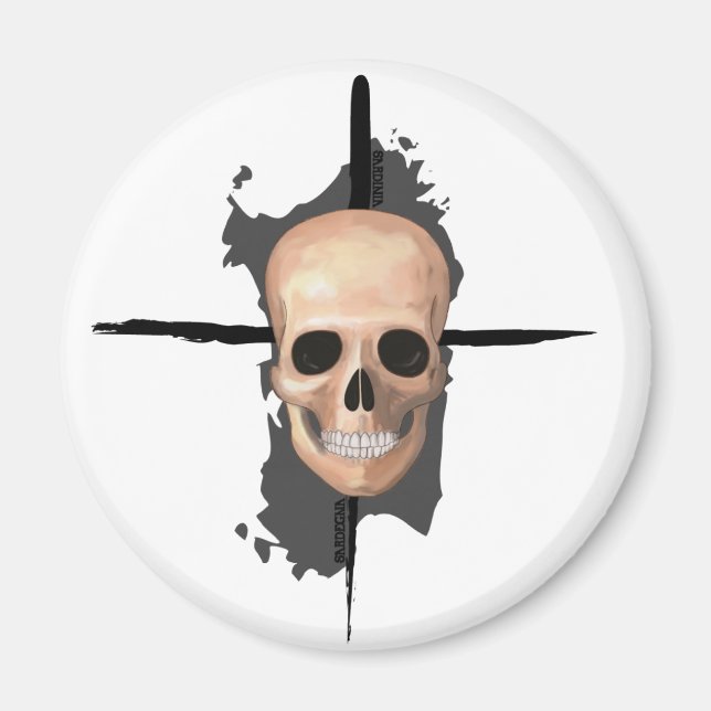 Sardinia, Death skull - Magnet (Front)