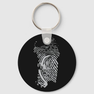 Sardinia, fingerprint keychain