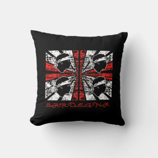 Sardinia flag - Grunge Cushion