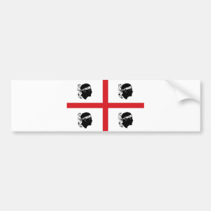 sardinia flag italy region island ethnic bumper sticker