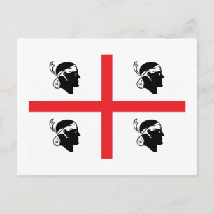 Sardinia Flag Postcard