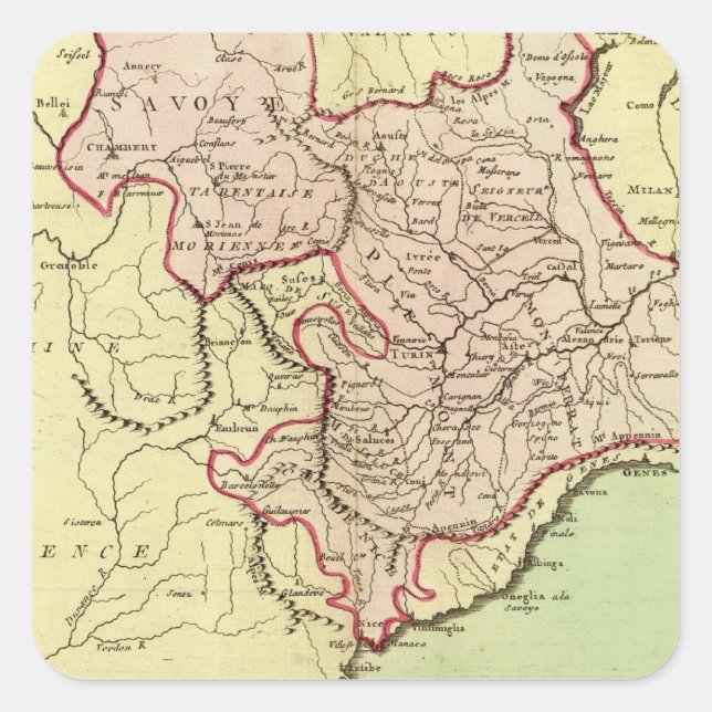 Sardinia, France, Italy Square Sticker (Front)