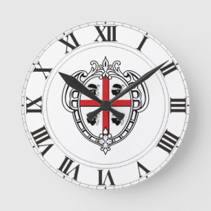 Sardinia (Italy) Coat of Arms Round Clock