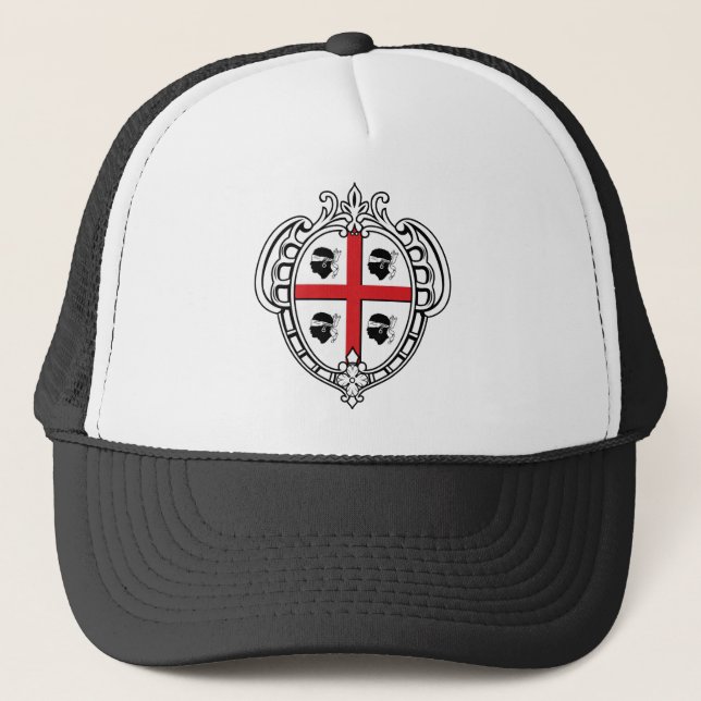 Sardinia (Italy) Coat of Arms Trucker Hat (Front)