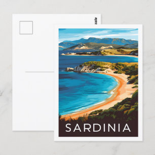 Sardinia Italy Famous Travel Place Postcard