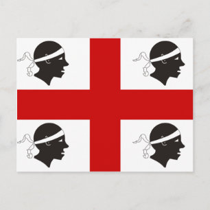 Sardinia, Italy flag Postcard