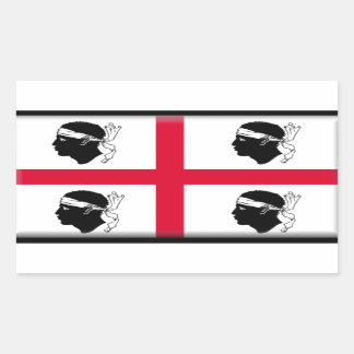 Sardinia (Italy) Flag Rectangular Sticker