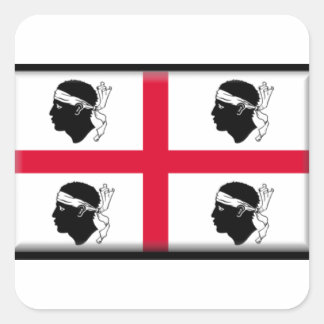 Sardinia (Italy) Flag Square Sticker