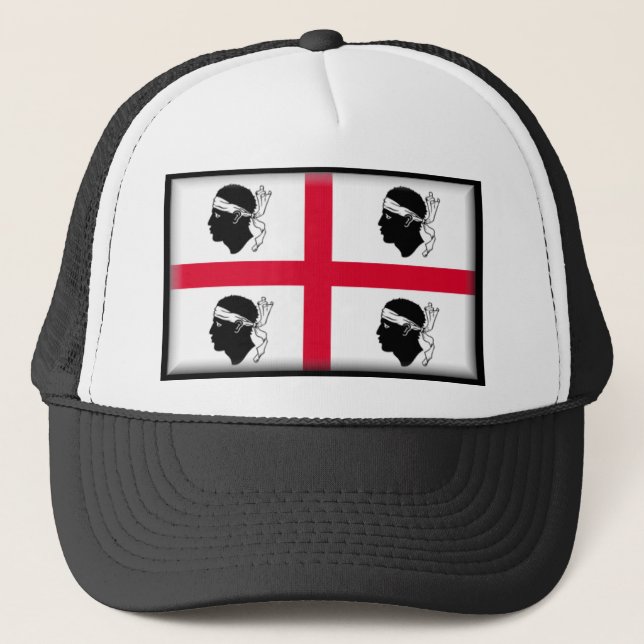 Sardinia (Italy) Flag Trucker Hat (Front)