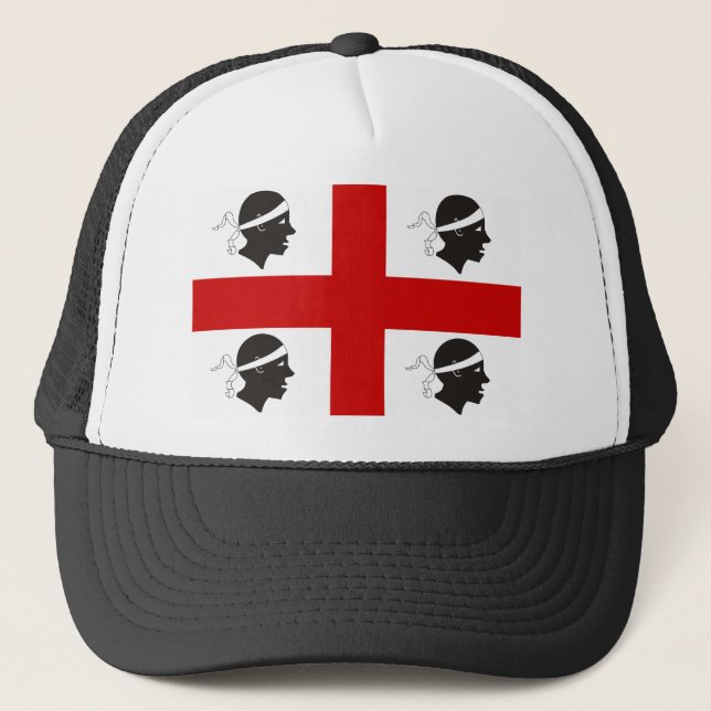 Sardinia, Italy flag Trucker Hat (Front)