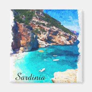 Sardinia Italy Mediterranean Landscape Magnet