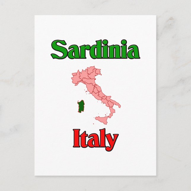 Sardinia Italy Postcard (Front)