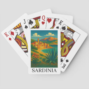 Sardinia Italy VIntage Travel Art Playing Cards