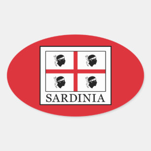 Sardinia Oval Sticker