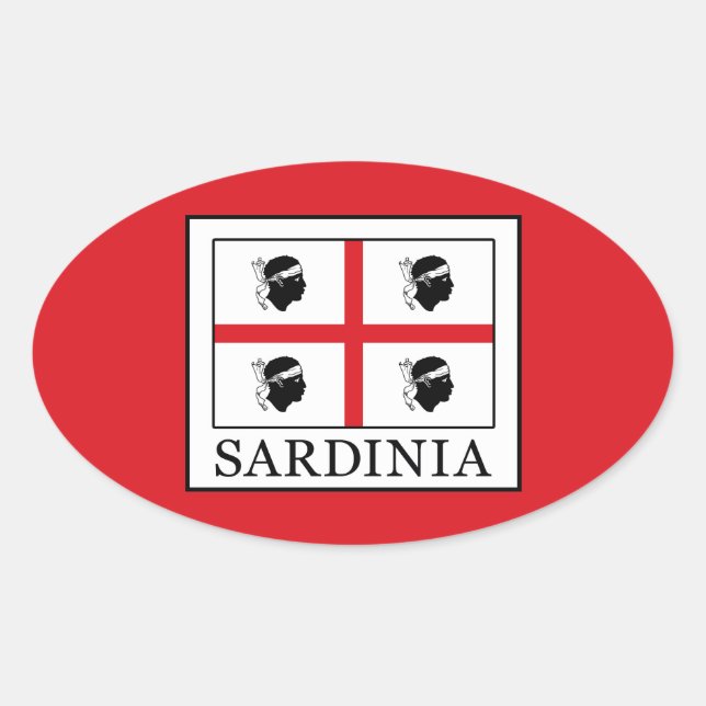Sardinia Oval Sticker (Front)