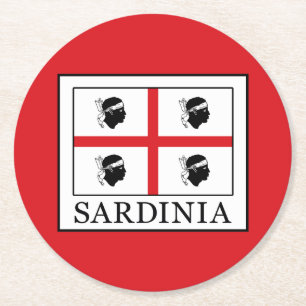 Sardinia Round Paper Coaster