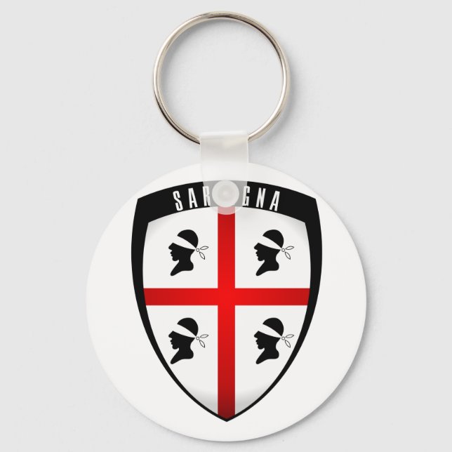Sardinia, Shield Crest Key Ring (Front)