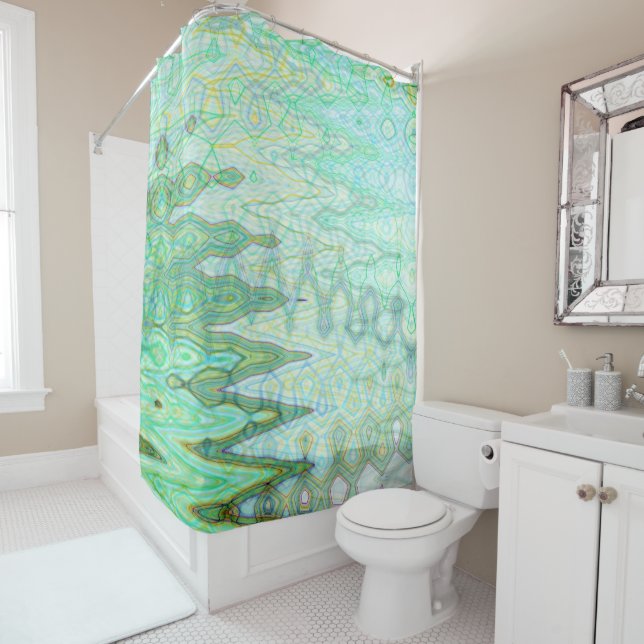 Sardinia Shower Curtain by Artist C.L. Brown (In Situ)