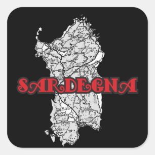 Sardinia Square Sticker