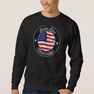 Sardis Lake Patriotic Mississippi Souvenir Sweatshirt
