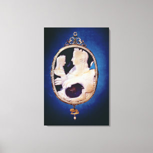 Sardonyx Cameo bearing the profile of Livia Canvas Print