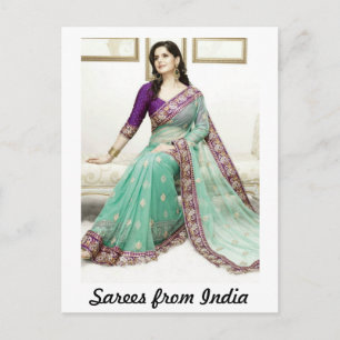 Sarees from India Postcard