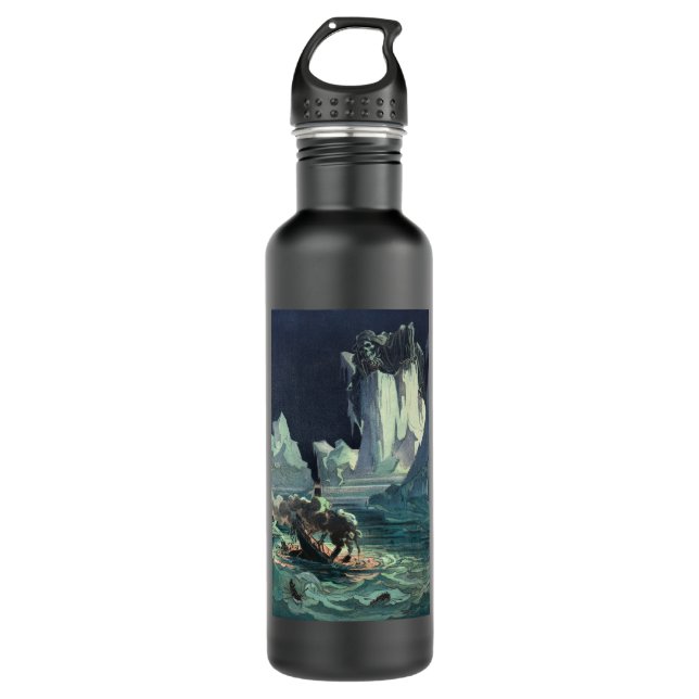 Sargasso Sea Grim Reaper & Sinking of Titanic 710 Ml Water Bottle (Front)