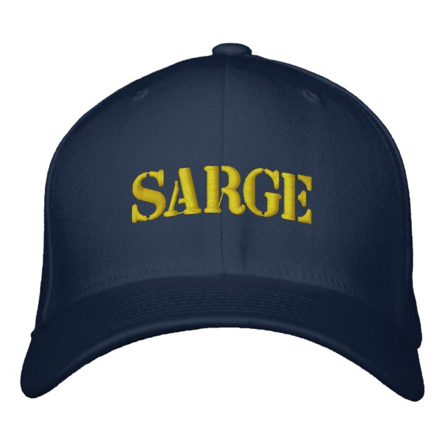 SARGE EMBROIDERED BASEBALL CAP (Front)
