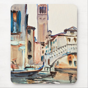 Sargent - A Bridge and a Campanile, Venice, Mouse Mat