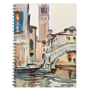Sargent - A Bridge and a Campanile, Venice, Notebook