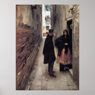 Sargent - A Street In Venice 1882 Poster