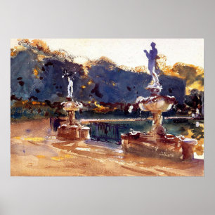 Sargent - Boboli Gardens 1907 Poster