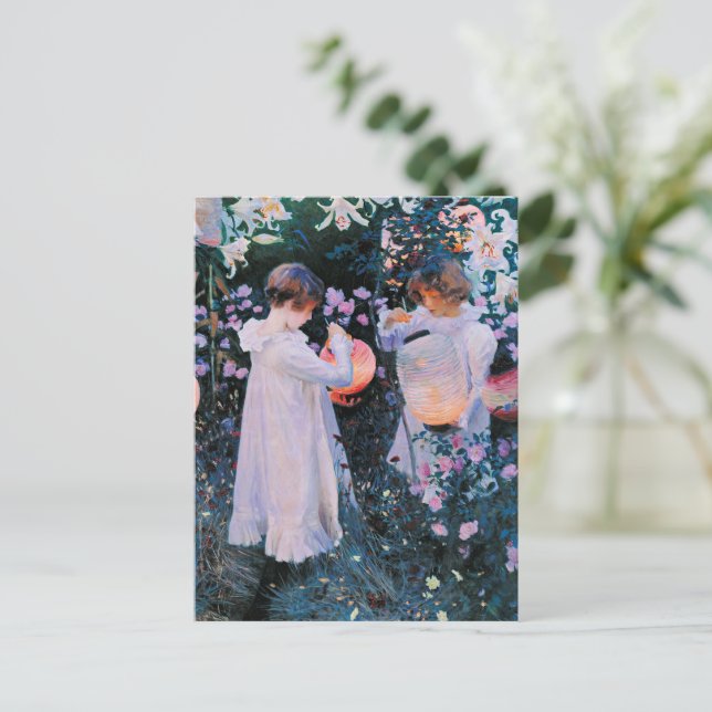 Sargent - Carnation, Lily, Lily Rose Postcard (Standing Front)